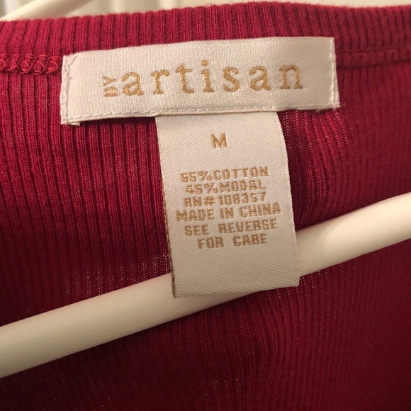 By Artisan Women's Jeweled Top (NEW) Size Medium Cute Different Gems Gold Stitch - Picture 3 of 6